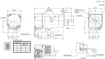 MR-JE三菱伺服電機HG-KNJ-S100各系列外形尺寸圖